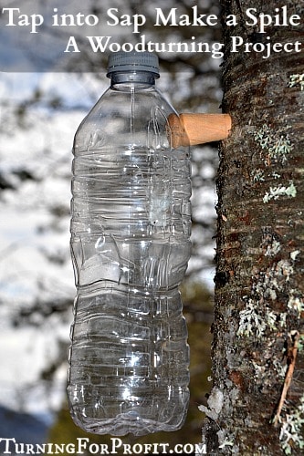 How do you make a spile for tapping maple trees?